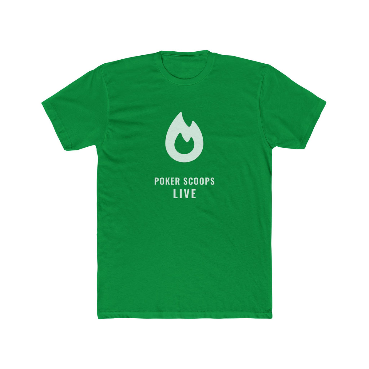 Poker Scoops Live Tee — Hero Chest — Green