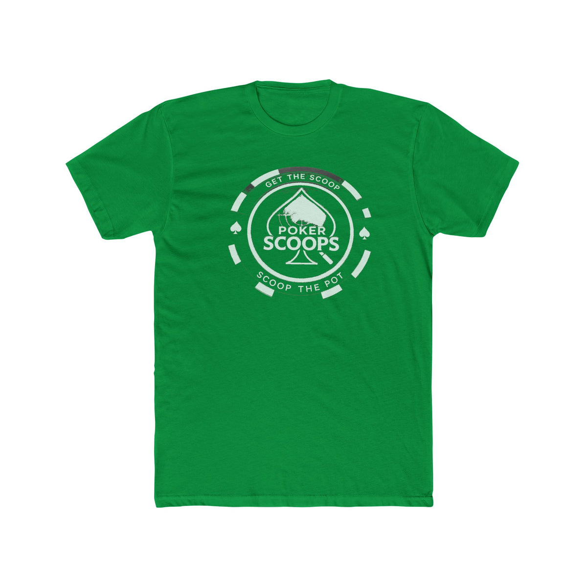 Poker Scoops Live Tee — Get The Scoop — Green